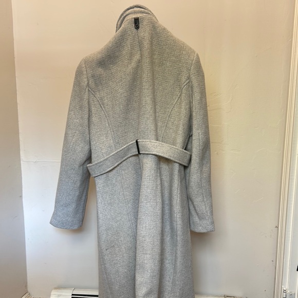 Calvin Klein Gray Belted Coat NWOT - Picture 3 of 9